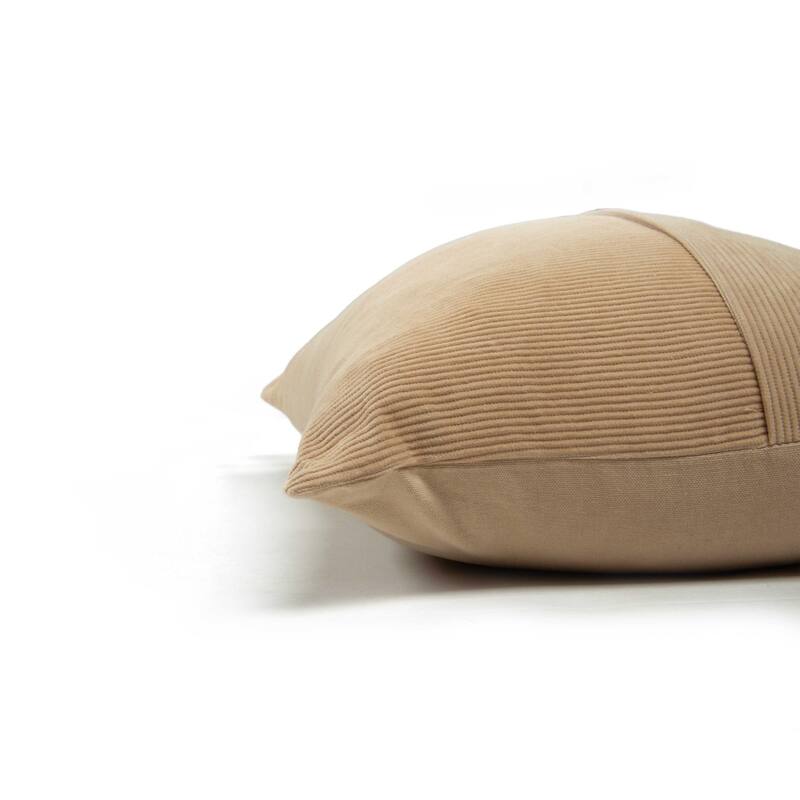 Rizzy Home Solid Modern Velvet Corduroy Throw Pillow