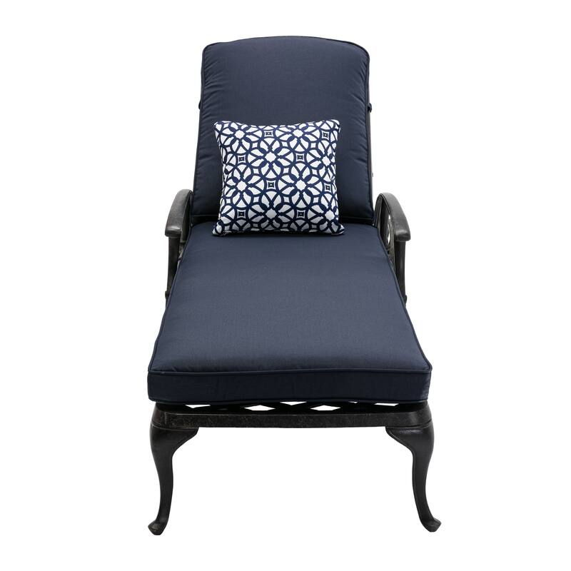 Aluminum Reclining Outdoor Chaise Lounge