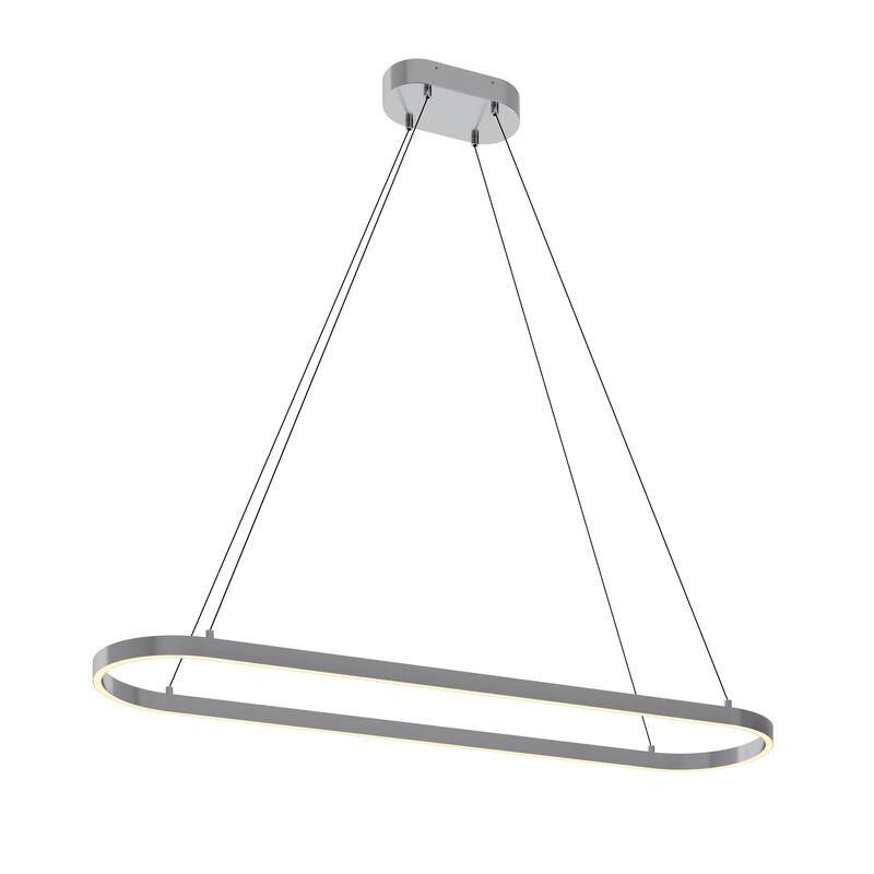 AFX Glo 48'' LED Linear Pendant - Satin Nickel