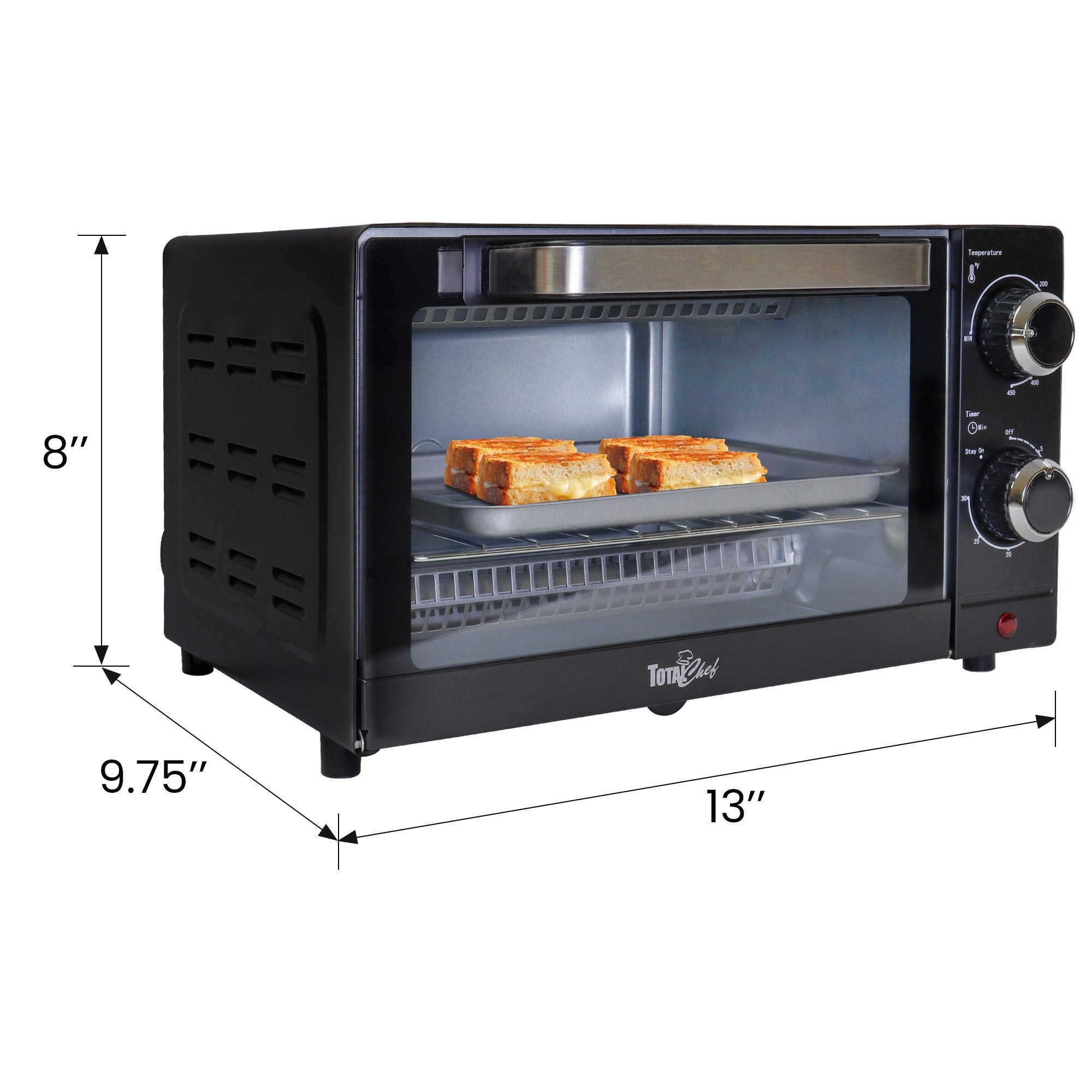 BLACK+DECKER 4-Slice Toaster Oven with Natural Convection