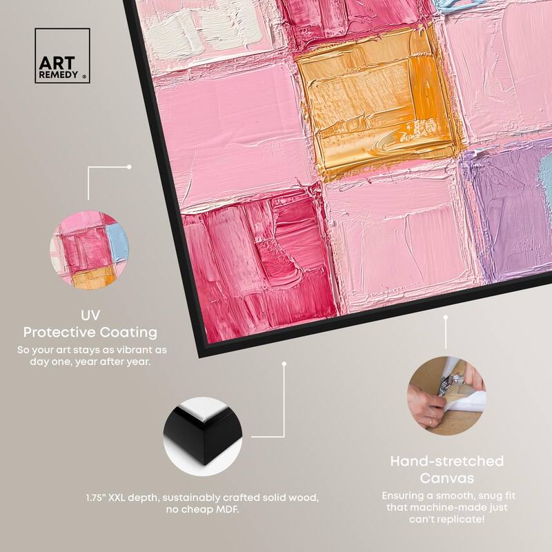 Color Squares II Canvas by Art Remedy