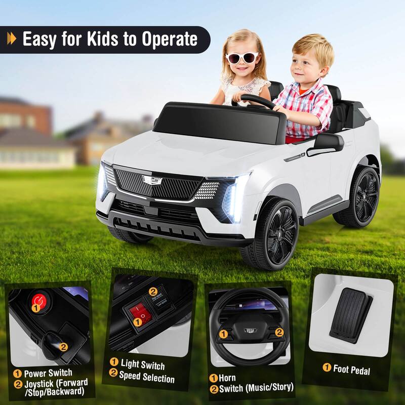 Costway 2 Seater Ride on Truck with Remote Control 3 Speeds LED Lights - See Details
