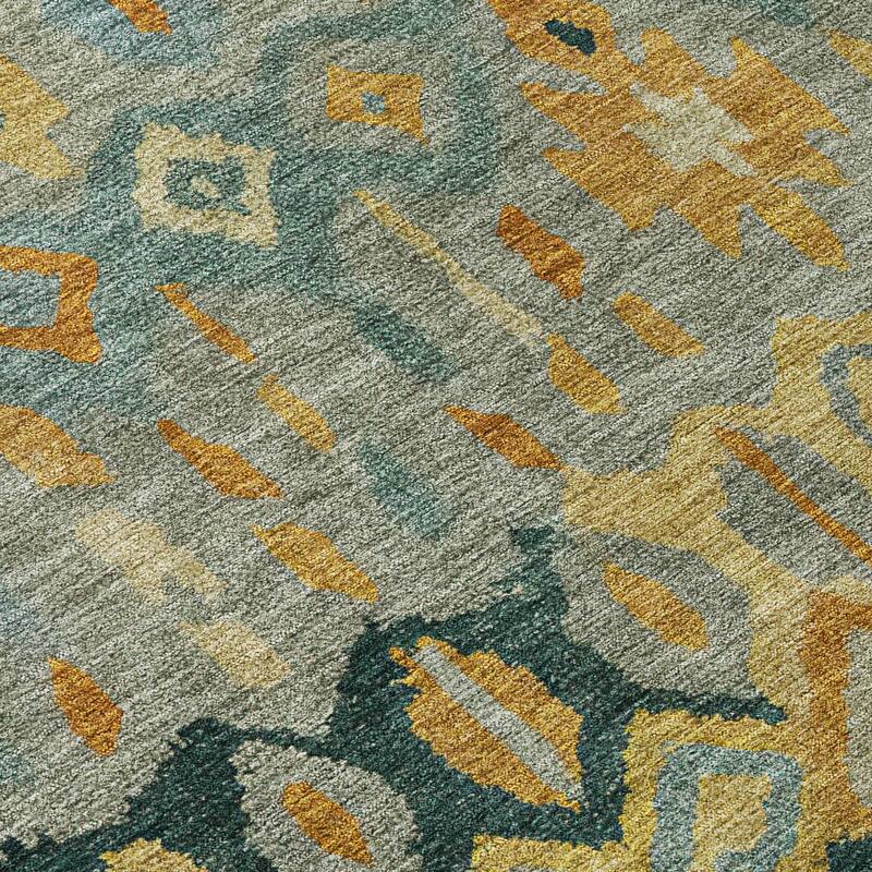 Machine Washable Indoor/ Outdoor Boho Moroccan Chantille Rug