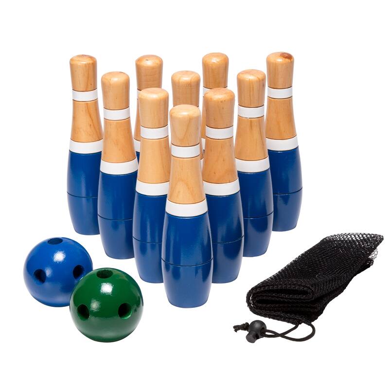 Set of 2 Outdoor Games – Lawn Bowling Game and 6-Pack of Large Dice by Hey! Play!