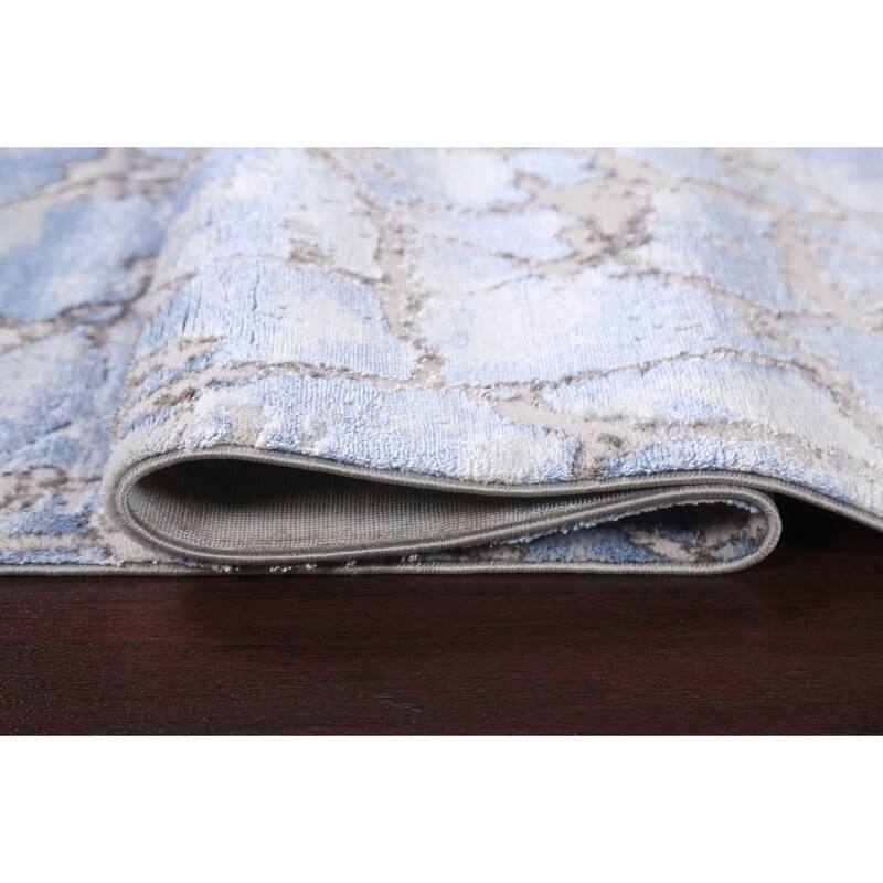 Turkish Oriental Abstract Transitional Rug Contemporary Carpet