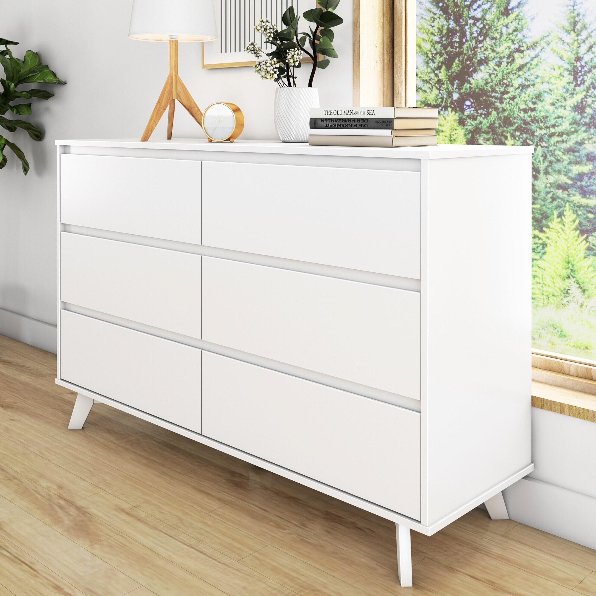 White hotsell scandinavian dresser