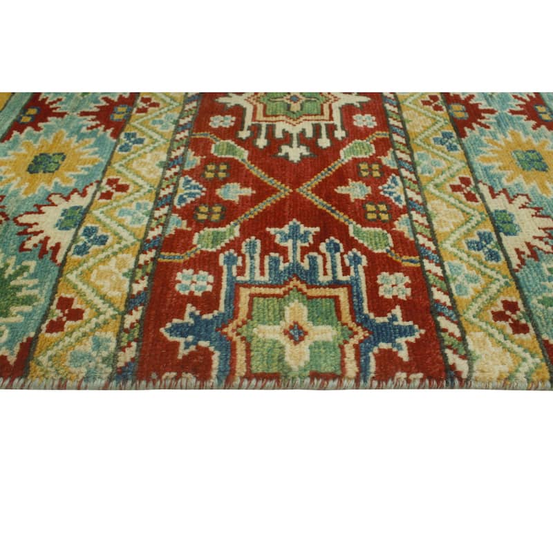 Kazak Nathanie Red/Ivory Rug - 8'10" x 11'5"