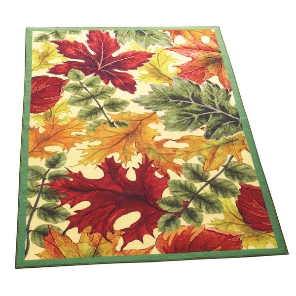Colorful Autumn Leaves Rug - Bed Bath & Beyond - 36814930