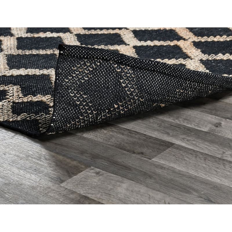Katerina Black/Natural Handwoven Area Rug by Kosas Home