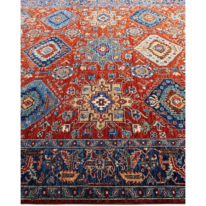 Serapi One-of-a-Kind Hand-Knotted Area Rug - Red, 8' 0" x 9' 9" - 8' 0" x 9' 9"