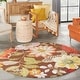 preview thumbnail 36 of 92, Nourison Fantasy Floral Wildflowers Area Rug 5'6" Round - Chocolate - Runner/Round