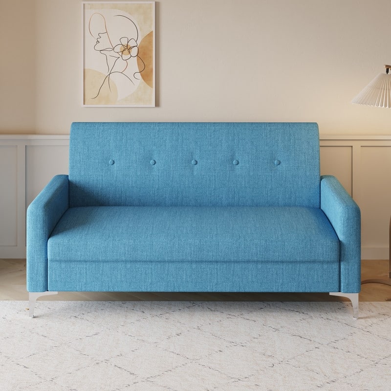 57.1" Two-Seater Sofa With Storage Function