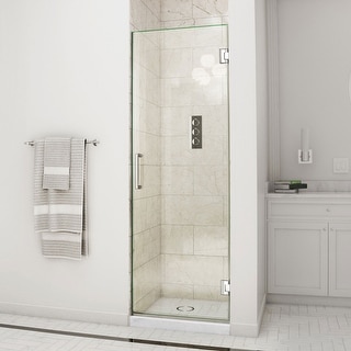DreamLine Unidoor 29 in. W x 72 in. H Frameless Hinged Shower Door - 29" W