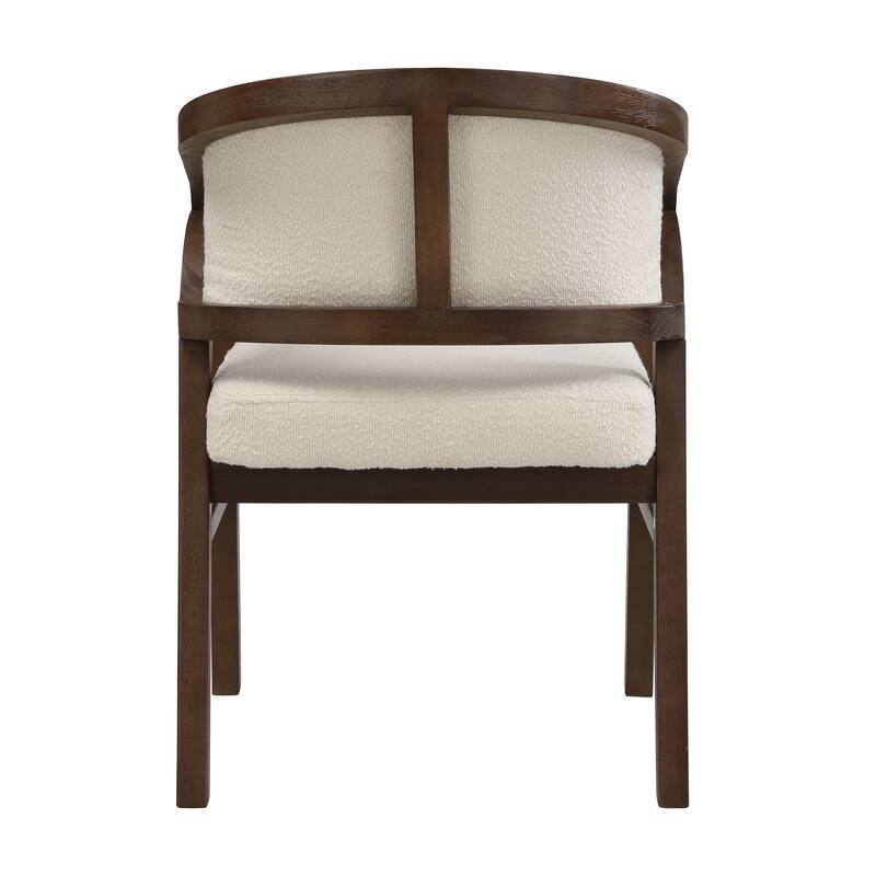 Christopher Knight Home - Nala Modern Upholstered Wood Dining Chair with Ergonomic Curved Back (Set of 2)