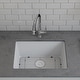 preview thumbnail 4 of 8, Lexicon Undermount Quartz 23 Inch Single Bowl Kitchen Sink Kit