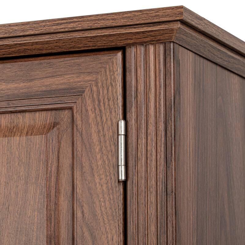 Roomfitters 71" Tall Kitchen Pantry Cabinet with 3 Pull-Out Organizers & 6 Door Shelves