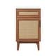 preview thumbnail 29 of 45, Javer Bohemian Rattan Freestanding 2-Shelf Bath Vanity Cabinet Base Only (Sink Basin not Included) 20 in. - Walnut