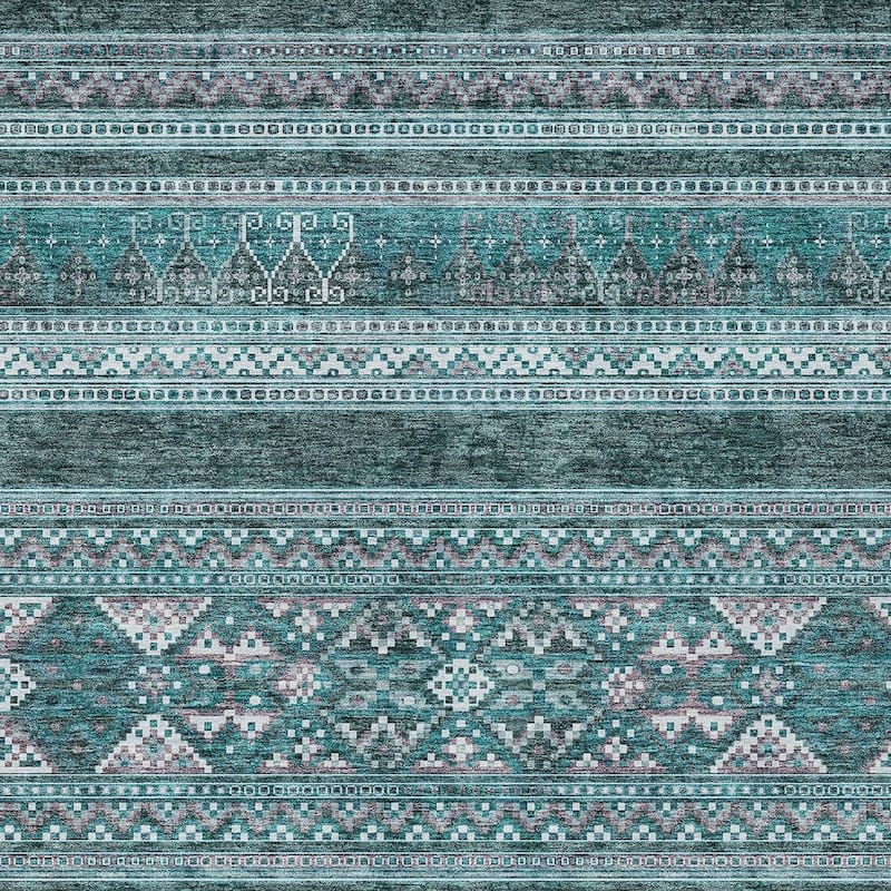HomeRoots Southwestern Transitional Rectangle Outdoor Rug