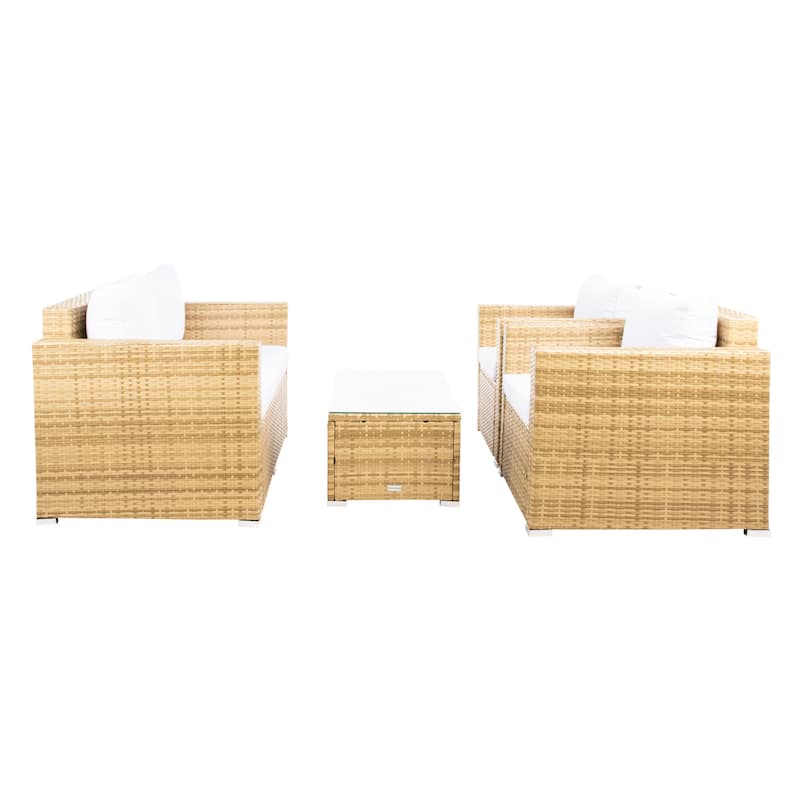 SAFAVIEH Outdoor Living Machie 4-Piece Patio Set.