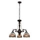 preview thumbnail 3 of 6, Tiffany Style Victorian Design 3-Light Antique Dark Bronze Chandelier