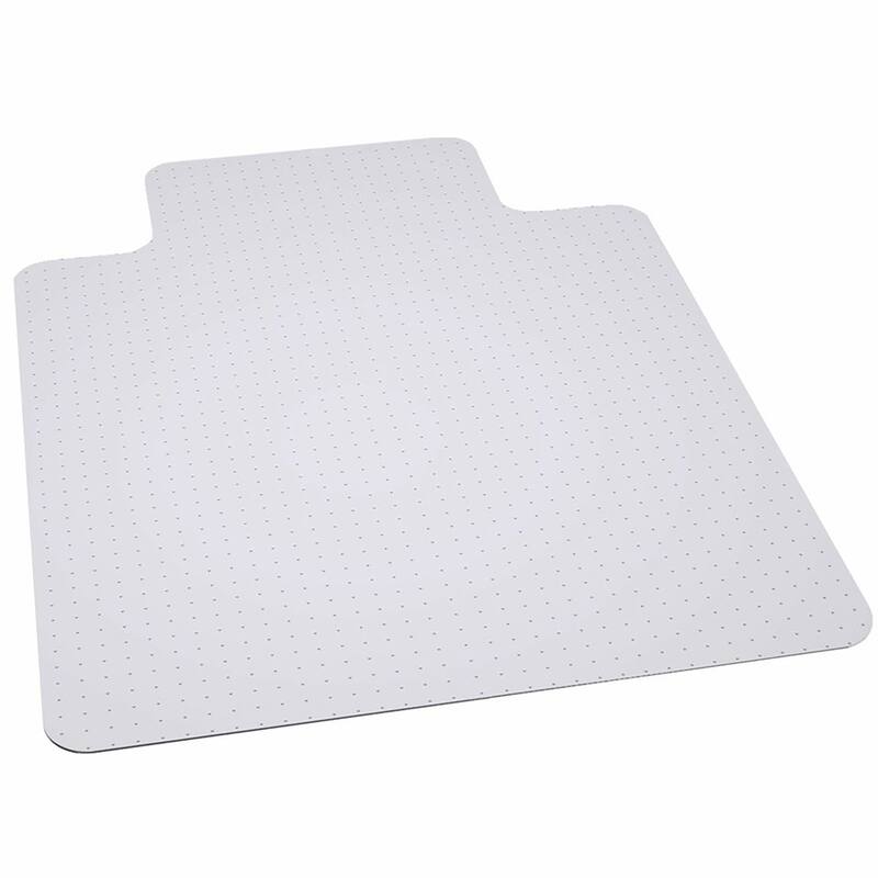 36" x 48" Big & Tall 400 lb. Capacity Carpet Chair Mat with Lip - Clear