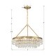 preview thumbnail 7 of 7, Calypso 6 Light Vibrant Gold Chandelier - 25"W x 19.75"H x 25"D