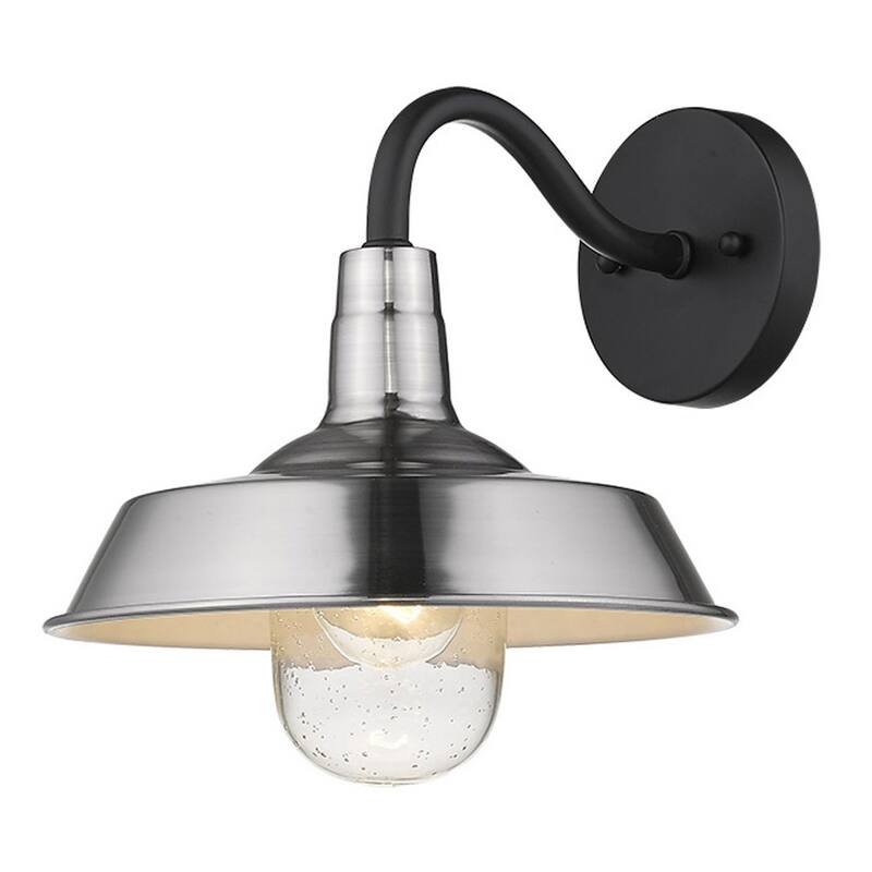 Decorative Shallow Plate Shape Wall Light for Small Spaces and Rooms - 12” x 10.25” x 10.50”