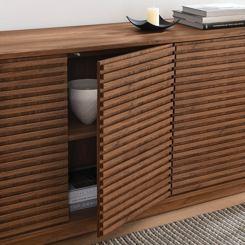 Render 4-Door Fluted Sideboard Cabinet TV Stand