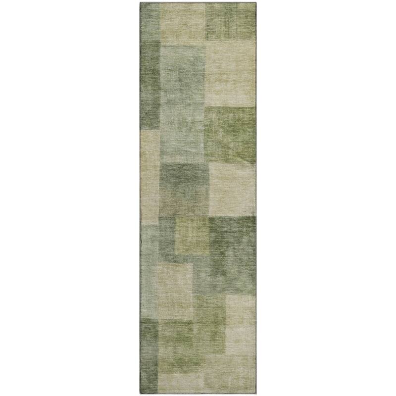 Premium Washable Super Soft Contempory Checker Mayfield Rug