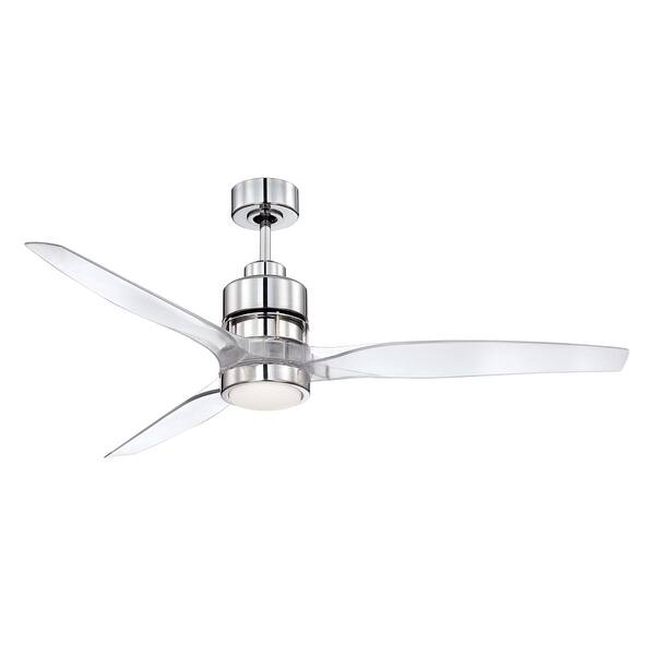 Shop Craftmade K11067 Sonnet 52 3 Blade Indoor Ceiling Fan With Integrated Chrome Overstock 13161969