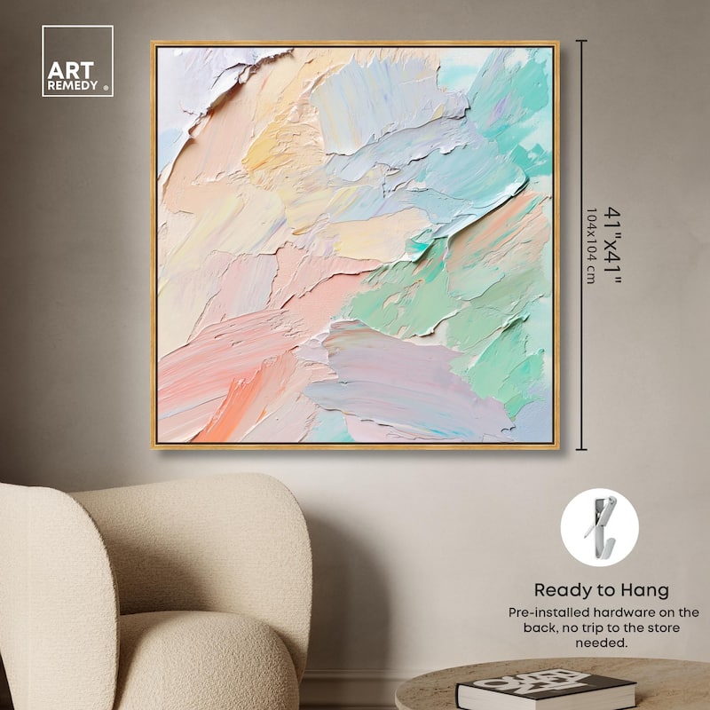 Flowing Mousse III Canvas by Art Remedy