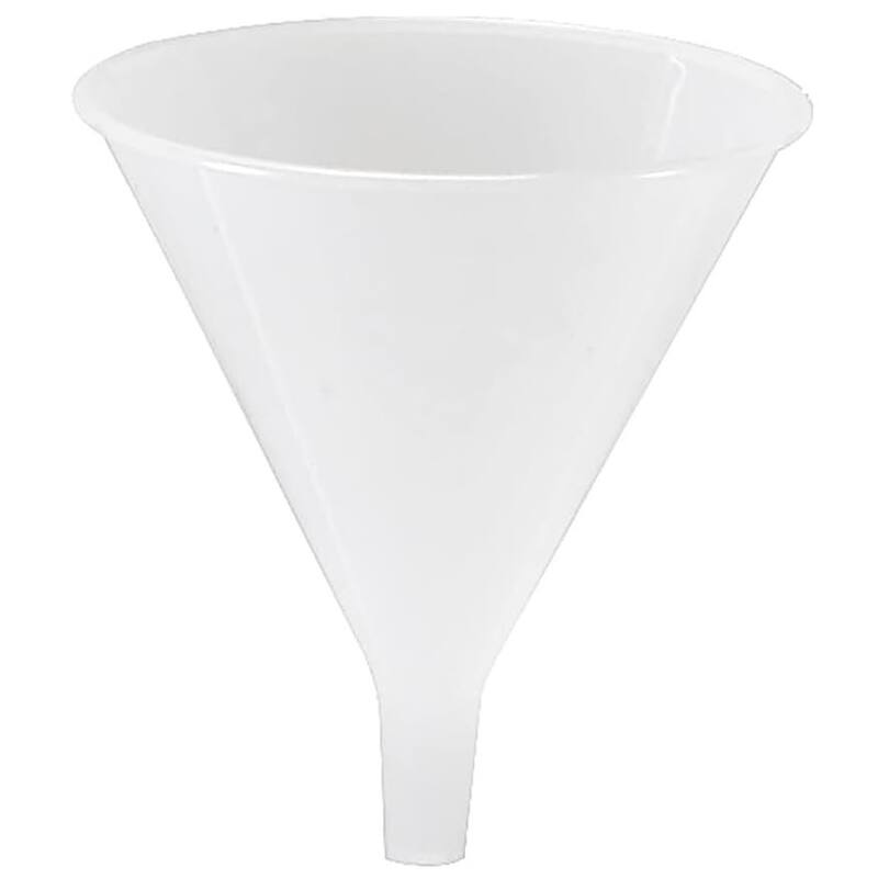Hutzler Plastic Funnel 3-Piece Set, Includes 4oz, 8oz, and 16 oz Funnels, Perfect for Various Uses Around the Kitchen