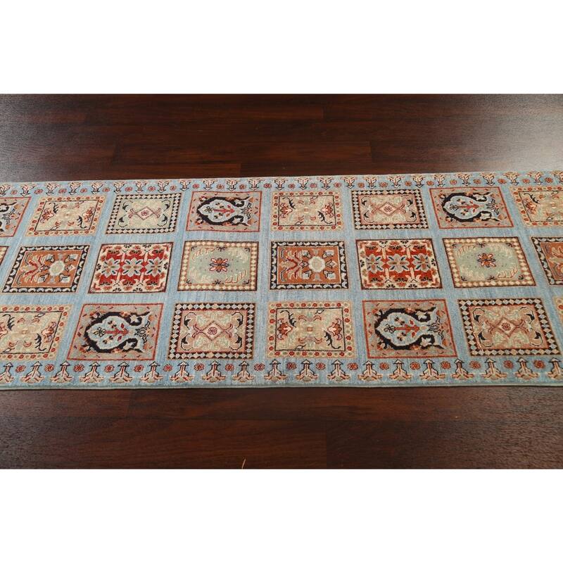 Garden Design Kazak Oriental Staircase Runner Rug Handmade Wool Carpet - 2'9" x 9'7"