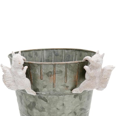 Transpac Resin Squirrel Plant Hangers Set of 2 Home Decorations Spring