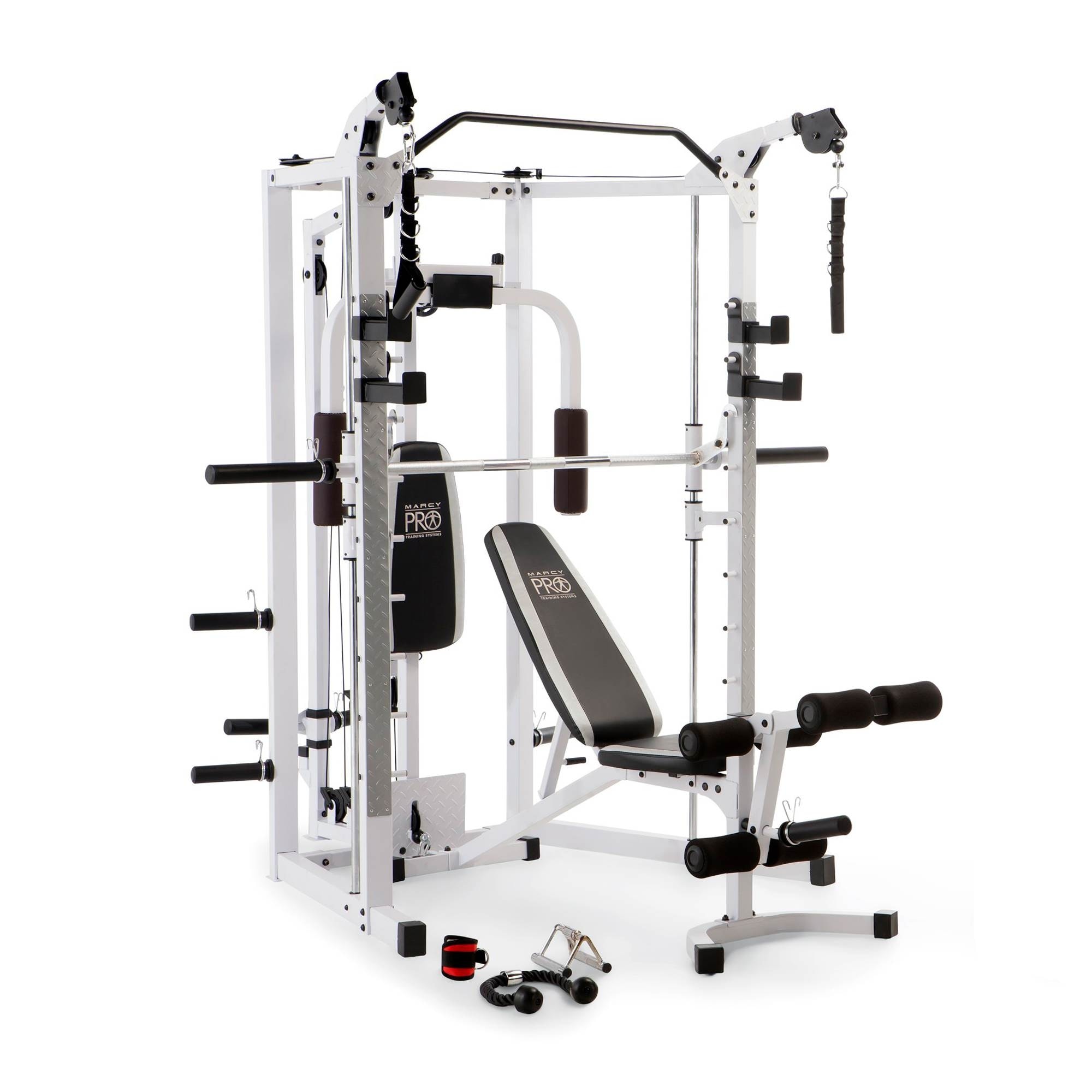 Marcy pro smith machine weight bench home gym 2025 total body workout training system reviews