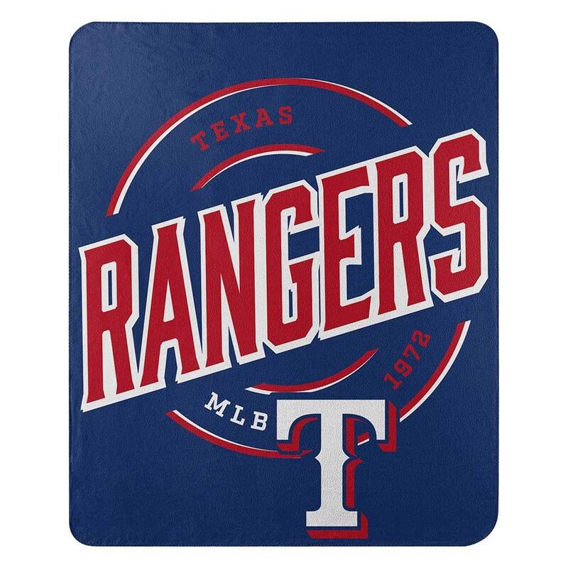 MLB Campaign Fleece Throw Blanket - 50" x 60" - Texas Rangers