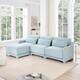 Option Sky Blue--1 Ottoman