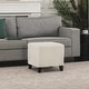 preview thumbnail 4 of 16, Adeco Simple British Style Passionate Cube Ottoman Footstool