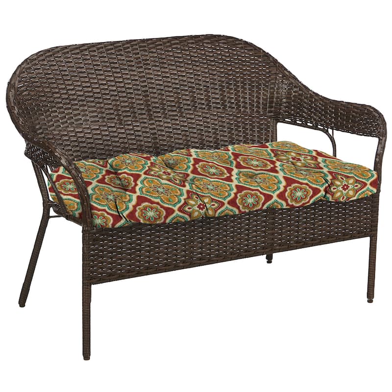 Outdoor Wicker Cushion Set for Bench and 2 Seats - 18'' L x 44'' W x 4'' H