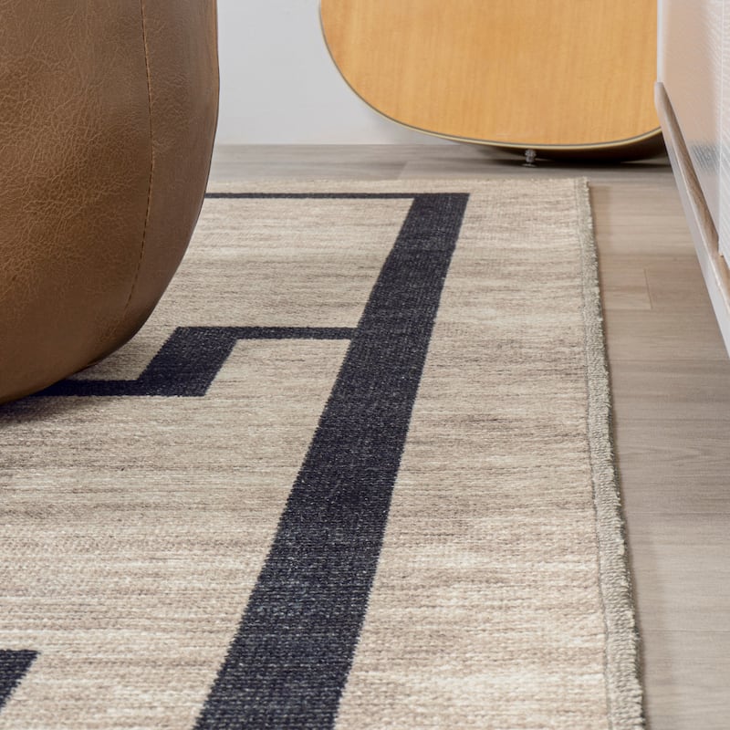 JONATHAN Y Raita Medallion Textured Weave Machine Washable Area Rug