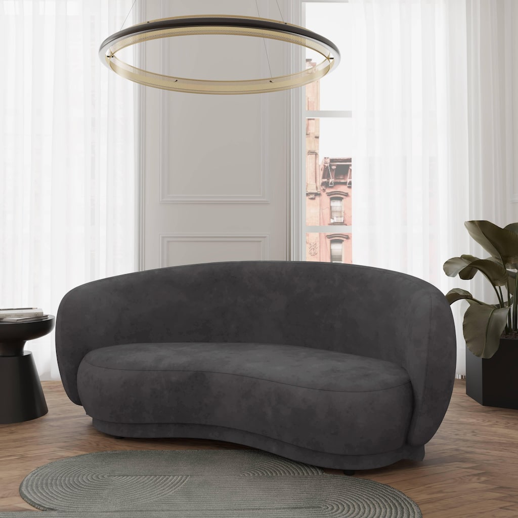 Faze 3 Seater Velvet Upholstered Solid Wood Frame Sofa with Plush Foam Cushions, No Assembly for Living Room, Home Office, Bed