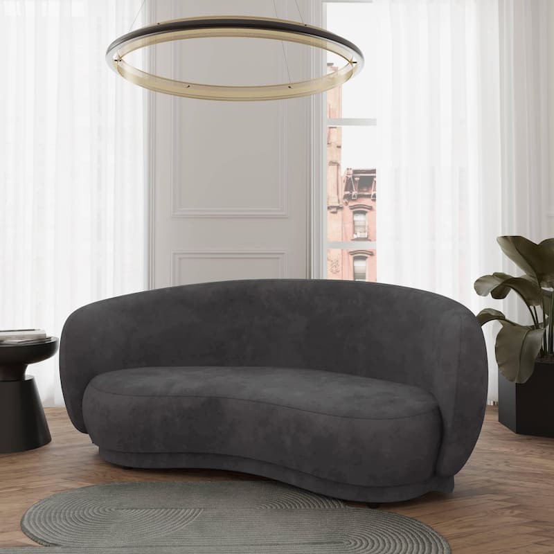 Faze Modern 3 Seater Velvet Upholstered Sofa with Solid Wood Frame, Plush Foam Cushions for Living Room, Home Office