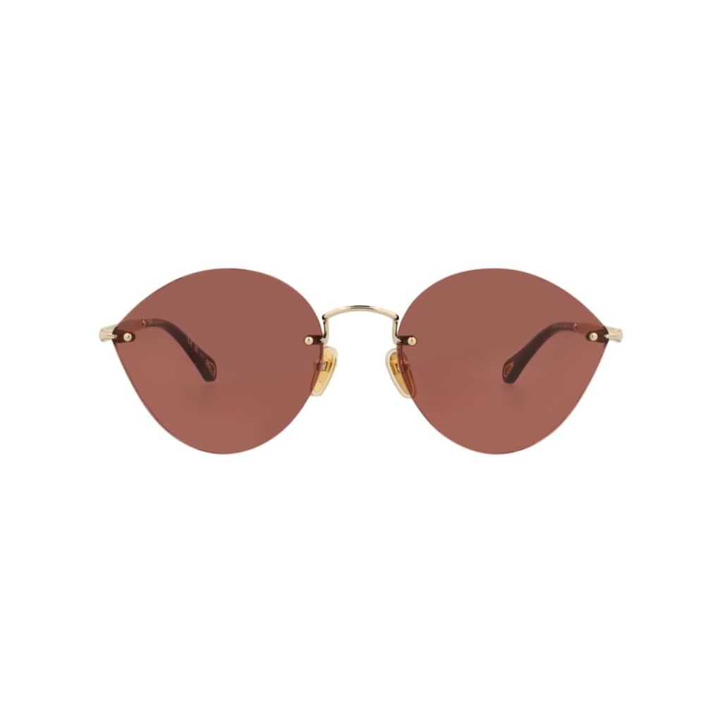 Chloé Cat Eye-Frame Metal Sunglasses