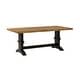 preview thumbnail 6 of 18, Eleanor Black Farmhouse Trestle Base Slat Back 6-piece Dining Set by iNSPIRE Q Classic