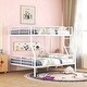 preview thumbnail 2 of 9, Full XL Over Queen Bunk Bed,Versatile Metal Bed with Build-In Ladder