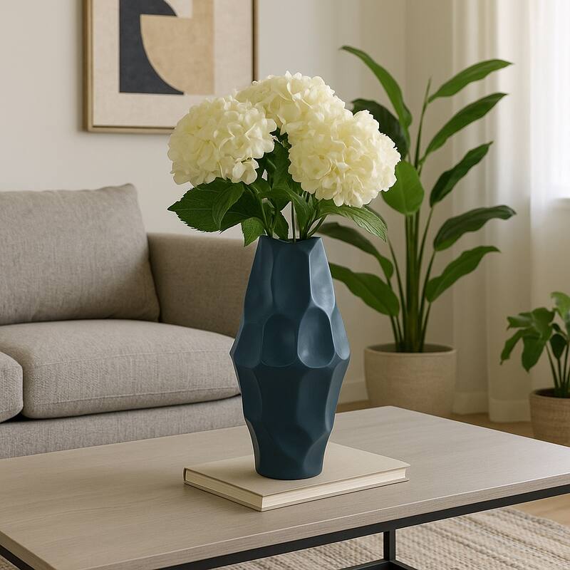 Ceramic Modern Arleta Decorative Vase - Teal