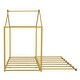 preview thumbnail 16 of 17, Metal Twin Size House Platform Bed with Trundle
