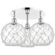 Option Polished Chrome / Clear Glass with White Rope
