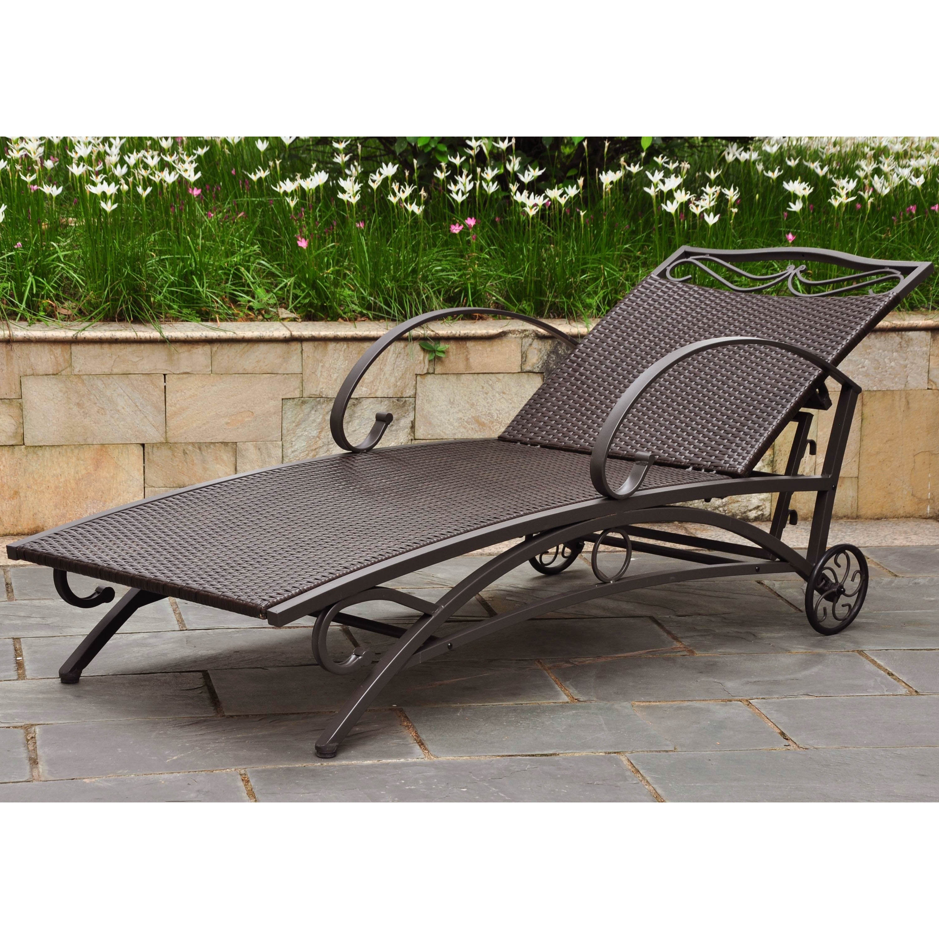Valencia Resin Wicker Adjustable Chaise Lounge for Outdoor Relaxation  -image