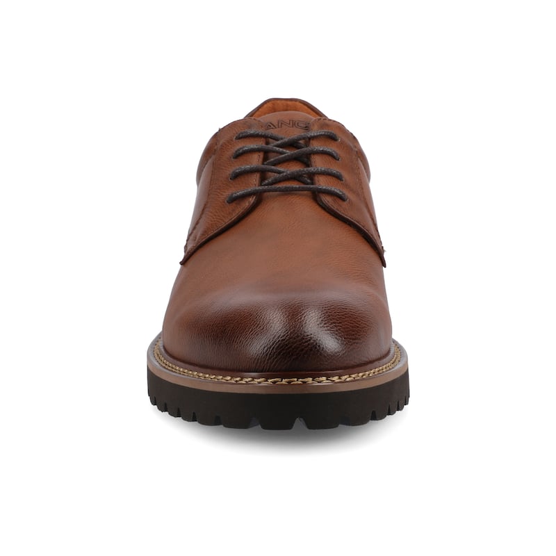 Vance Mens Templeton Lug Sole Oxford Dress Shoe - Brown - 9.5
